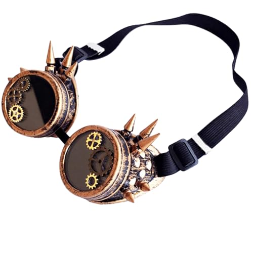 HIOPOIUYT Halloween Cosplay Brille Steampunks Brille Retro Steampunks Brille mit Nieten für Karneval Halloween Mottoparty HIOPOIUYT Halloween Cosplay Brille Steampunks Brille Retro Steampunks Brille mit Nieten für Karneval Halloween Mottoparty von HIOPOIUYT