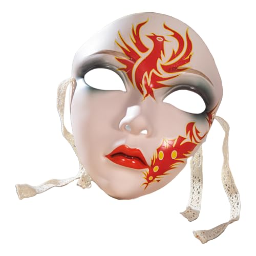 HIOPOIUYT Halloween-Kostüm, handbemalt, Vollgesicht, für Damen und Herren, Cosplay-Enthusiasten, Maskerade-Dekoration HIOPOIUYT Halloween-Kostüm, handbemalt, Vollgesicht, für Damen und Herren, Cosplay-Enthusiasten, Maskerade-Dekoration von HIOPOIUYT