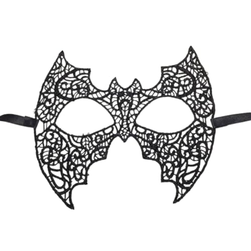 HIOPOIUYT Halloween-Maske, Spitze, Augenmaske, Venezianer, für Karneval, Party, Kostüm, halbes Gesicht, Augenbinde, Geschenke von HIOPOIUYT