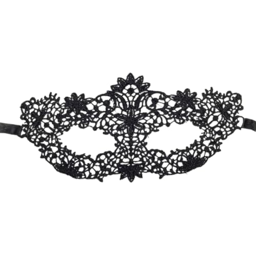 HIOPOIUYT Halloween-Maske, Spitze, Augenmaske, Venezianer, für Karneval, Party, Kostüm, halbes Gesicht, Augenbinde, Geschenke von HIOPOIUYT