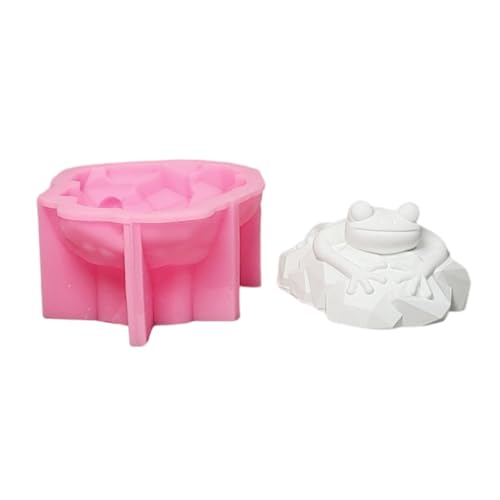 HIOPOIUYT Handgefertigte 3D-Formen aus Silikon, Motiv: Frösche, Ornamente, schöne Tierformen, Gießformen für Zuhause, Tischdekorationen von HIOPOIUYT