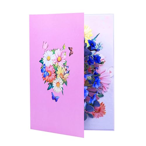 HIOPOIUYT Komplizierte Handgefertigte 3D Gänseblümchenkarte Helle Gänseblümchen 3D Überraschungskartengrußkarte Für Geburtstag Weihnachten Muttertag HIOPOIUYT Komplizierte Handgefertigte 3D Gänseblümchenkarte Helle Gänseblümchen 3D Überraschungskartengrußkarte Für Geburtstag Weihnachten Muttertag von HIOPOIUYT