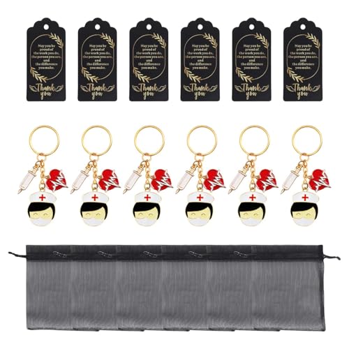 HIOPOIUYT Krankenschwester Keychain Mit Schlüsselanhagen Quasten Organza Taschen Und Anhänger Krankenhauspersonal Geschenke Geeignet Für Partys Und Veranstaltung HIOPOIUYT Krankenschwester Keychain Mit Schlüsselanhagen Quasten Organza Taschen Und Anhänger Krankenhauspersonal Geschenke Geeignet Für Partys Und Veranstaltung von HIOPOIUYT