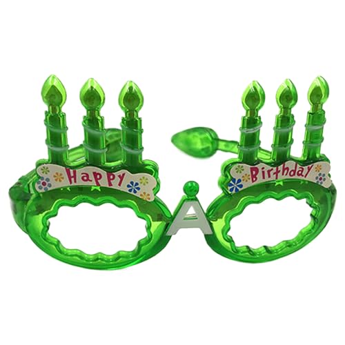 HIOPOIUYT LED-beleuchtete Geburtstagskuchenbrille mit leuchtenden Gläsern für Kinder, Erwachsene, Geburtstag, Halloween, Weihnachten, Party-Dekoration HIOPOIUYT LED-beleuchtete Geburtstagskuchenbrille mit leuchtenden Gläsern für Kinder, Erwachsene, Geburtstag, Halloween, Weihnachten, Party-Dekoration von HIOPOIUYT