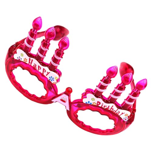 HIOPOIUYT LED-beleuchtete Geburtstagskuchenbrille mit leuchtenden Gläsern für Kinder, Erwachsene, Geburtstag, Halloween, Weihnachten, Party-Dekoration HIOPOIUYT LED-beleuchtete Geburtstagskuchenbrille mit leuchtenden Gläsern für Kinder, Erwachsene, Geburtstag, Halloween, Weihnachten, Party-Dekoration von HIOPOIUYT