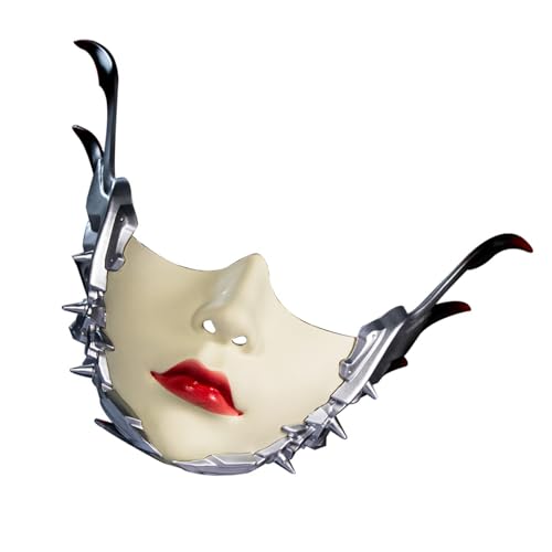 HIOPOIUYT Maskerade Mechanisches geflügeltes Halbgesichts-Maskerade-Kostüm, Zubehör für Damen und Herren, Halloween, Cosplay HIOPOIUYT Maskerade Mechanisches geflügeltes Halbgesichts-Maskerade-Kostüm, Zubehör für Damen und Herren, Halloween, Cosplay von HIOPOIUYT