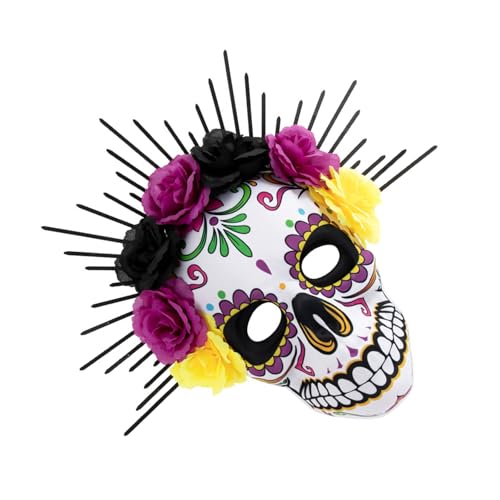 HIOPOIUYT Mexikaner Tag der Toten Zuckerschädel Mexikaner Design Maskerade Party Halloween Cosplay Kostüme HIOPOIUYT Mexikaner Tag der Toten Zuckerschädel Mexikaner Design Maskerade Party Halloween Cosplay Kostüme von HIOPOIUYT