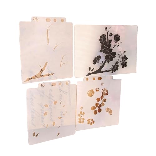 HIOPOIUYT Prägeschablonen für Papierbastelarbeiten, Blumen-Prägeschablonen für Geburtstagskarten, Scrapbooking, Papier-Bastelplatte von HIOPOIUYT