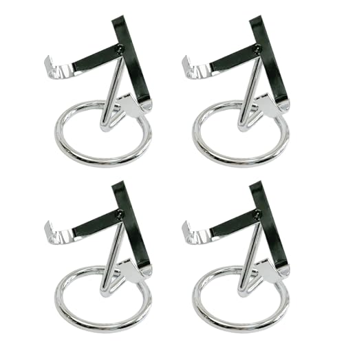HIOPOIUYT Präsentationsständer für Achatplatten, Fossilien, Präsentationen, Metall-Staffeleien, rostbeständig, Edelsteinhalter, stapelbar, Präsentationsständer, 4 Stück von HIOPOIUYT