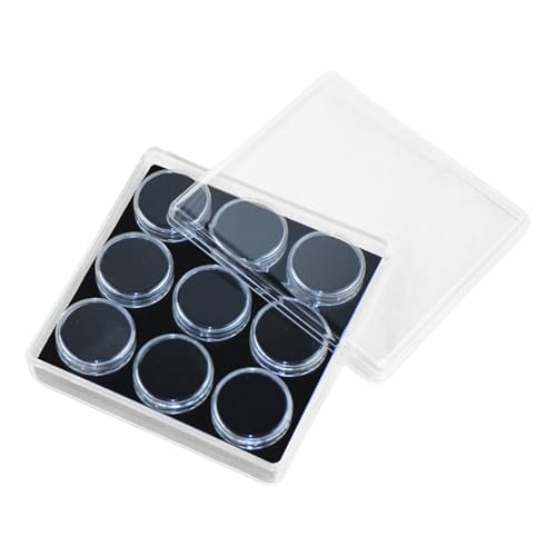 HIOPOIUYT Schmuck-Organizer-Box mit 9 Fächern für Perlen und Edelsteine, aus stabilem Acryl mit Schwamm-Innenseite HIOPOIUYT Schmuck-Organizer-Box mit 9 Fächern für Perlen und Edelsteine, aus stabilem Acryl mit Schwamm-Innenseite von HIOPOIUYT