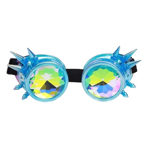 HIOPOIUYT Sterevunk Kaleidoskope Brille Brille Psychedelik Raves Brille Prismen Brille Halloween Cosplay Festival Zubehör HIOPOIUYT Sterevunk Kaleidoskope Brille Brille Psychedelik Raves Brille Prismen Brille Halloween Cosplay Festival Zubehör von HIOPOIUYT