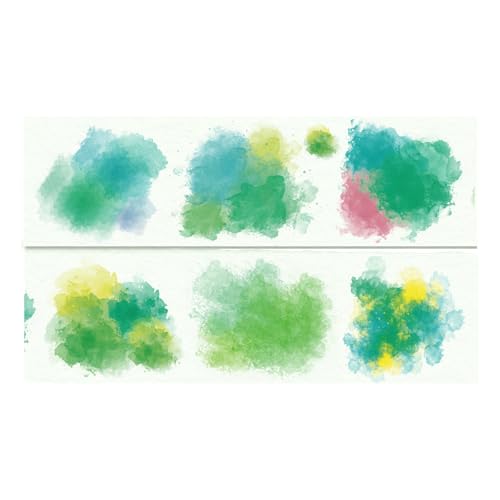 HIOPOIUYT Watercolor Pet Tape Scrapbooking Dekoratives Band Ästhetikmasking Für Scrapbooking Journal Foto Album 50mmx2m Handgefertigtes Sammelalbum Aufkleber HIOPOIUYT Watercolor Pet Tape Scrapbooking Dekoratives Band Ästhetikmasking Für Scrapbooking Journal Foto Album 50mmx2m Handgefertigtes Sammelalbum Aufkleber von HIOPOIUYT