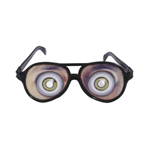 HIOPOIUYT Witzige Brille mit lustigen Augen, lustige Brillen, Verkleidungen, Brille für Halloween-Partys, Gastgeschenke, Narrentag, Trickspielzeug HIOPOIUYT Witzige Brille mit lustigen Augen, lustige Brillen, Verkleidungen, Brille für Halloween-Partys, Gastgeschenke, Narrentag, Trickspielzeug von HIOPOIUYT