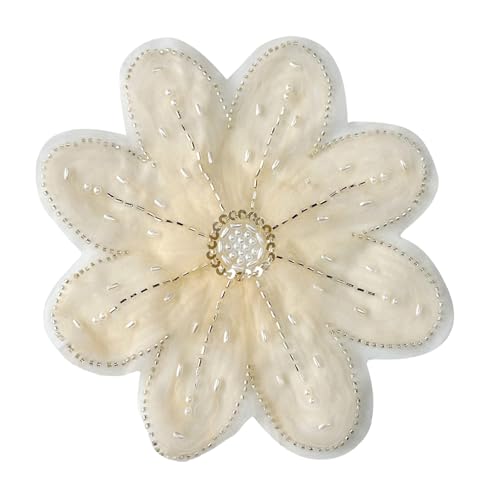 Hochzeit Pailletten Blume Broschen Abendkleider Applikationen Frauen Kleidung Patches für kreative Projekte von HIOPOIUYT