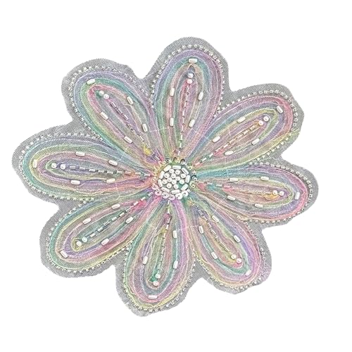 Hochzeit Pailletten Blume Broschen Abendkleider Applikationen Frauen Kleidung Patches für kreative Projekte von HIOPOIUYT