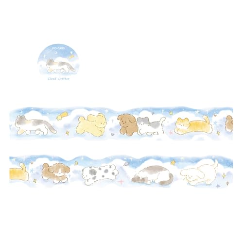 Hunde Katzen Haustierband Scrapbooking Dekoratives Band Ästhetikmasking Für Scrapbooking Journal Foto Album Wrappin Kinderzimmer Aufkleber von HIOPOIUYT