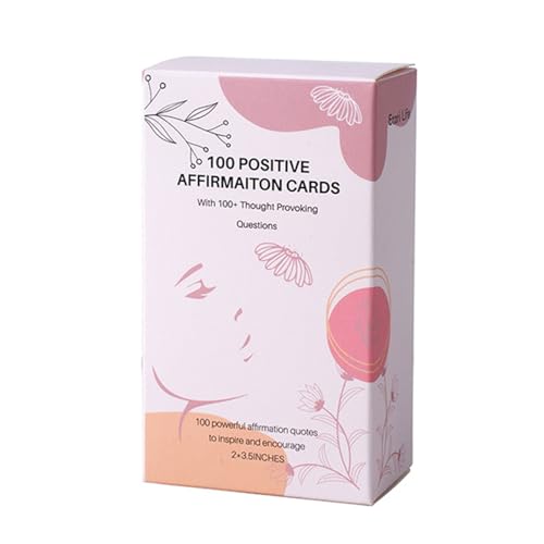 Inspirierende Motivationskarten für Frauen, positive Affirmationskarten, tägliche Affirmationskarten, 100 Blatt von HIOPOIUYT