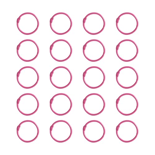 Karteiringe, Buchbinderinge, 25 mm, für Karteikarten, Sammelalben und Büro, 20 Stück Karteiringe, Buchbinderinge, 25 mm, für Karteikarten, Sammelalben und Büro, 20 Stück von HIOPOIUYT