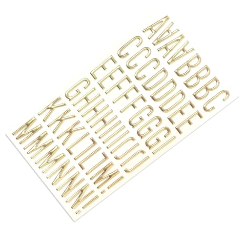 Metallic Letter Nummer Aufkleber Gold Glitzernder PVC Aufkleber Für Kartenbindung Album Scrapbooking Decorative Sticker Kleber. von HIOPOIUYT