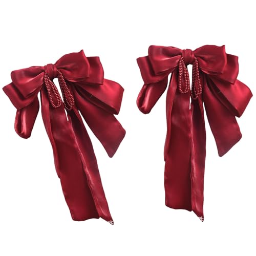 Romantische Vorhang-Clips, dekorative große Schleife, Fenster-Vorhanghalter mit Schnallen, für Zuhause, Event, Dekoration, dekorative Vorhangschnallen, 2 Stück Romantische Vorhang-Clips, dekorative große Schleife, Fenster-Vorhanghalter mit Schnallen, für Zuhause, Event, Dekoration, dekorative Vorhangschnallen, 2 Stück von HIOPOIUYT
