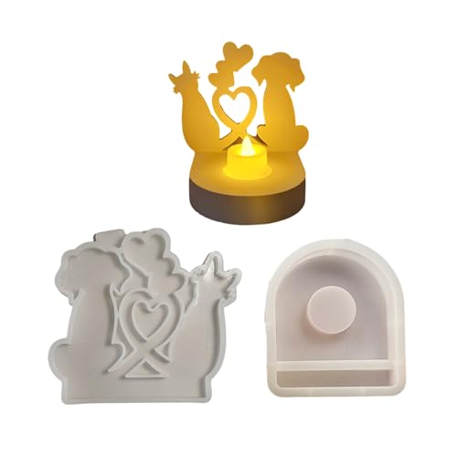 Silikon-Kerzenhalter-Formen in Tierform für Kerzenständer, Teelichthalter, Epoxidharz-Silikonformen Silikon-Kerzenhalter-Formen in Tierform für Kerzenständer, Teelichthalter, Epoxidharz-Silikonformen von HIOPOIUYT