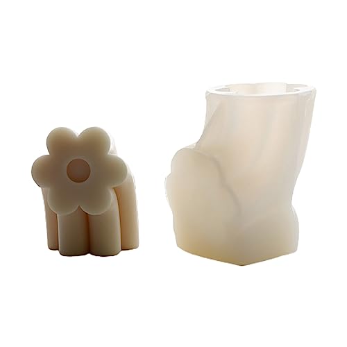 Silikonform mit Regenbogenblumen, Kuchenharzformen, handgefertigte Seifenformen, Silikonformen von HIOPOIUYT