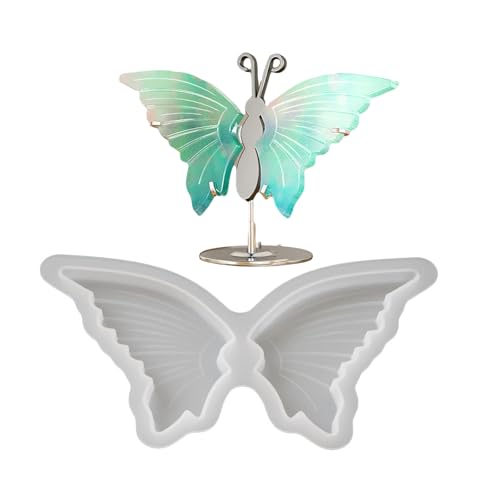 Wiederverwendbare Schmetterlings-Silikonharz-Form, stabile Schmetterlingsflügel-Ornament-Form für Epoxidharz, Kunst und Zubehör Wiederverwendbare Schmetterlings-Silikonharz-Form, stabile Schmetterlingsflügel-Ornament-Form für Epoxidharz, Kunst und Zubehör von HIOPOIUYT