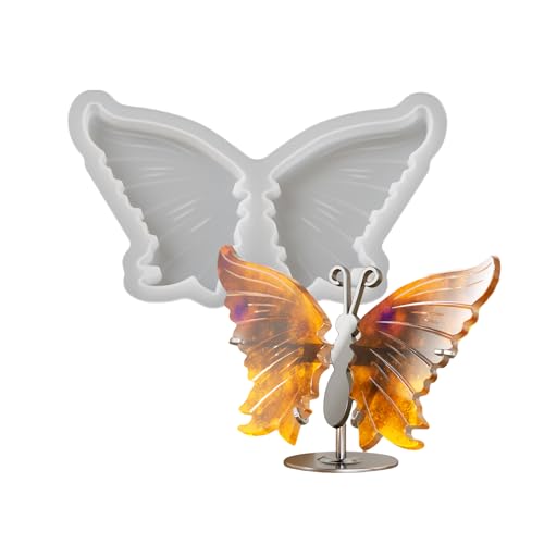 Wiederverwendbare Schmetterlings-Silikonharz-Form, stabile Schmetterlingsflügel-Ornament-Form für Epoxidharz, Kunst und Zubehör Wiederverwendbare Schmetterlings-Silikonharz-Form, stabile Schmetterlingsflügel-Ornament-Form für Epoxidharz, Kunst und Zubehör von HIOPOIUYT