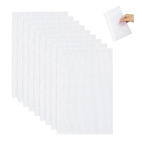 HIOQFR 8 pcs Plastic Mesh Canvas Sheets 30x20cm Stramin zum Sticken Plastikgitter Kunststoffgitter Weiß Plastic Canvas Cross Stitch Gittergewebe Kunststoff Kreuzstich Meshstoff Leinwand zum Knüpfen HIOQFR 8 pcs Plastic Mesh Canvas Sheets 30x20cm Stramin zum Sticken Plastikgitter Kunststoffgitter Weiß Plastic Canvas Cross Stitch Gittergewebe Kunststoff Kreuzstich Meshstoff Leinwand zum Knüpfen von HIOQFR