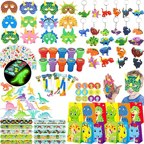 HIQE-FL 118 PCS Dinosaurier Party Mitgebsel,Dino Maske Klaps Armbänder Schlüsselanhänger Geschenktüten Tattoo Aufkleber,Dinosaurier Party Favours,Dino Party HIQE-FL 118 PCS Dinosaurier Party Mitgebsel,Dino Maske Klaps Armbänder Schlüsselanhänger Geschenktüten Tattoo Aufkleber,Dinosaurier Party Favours,Dino Party von HIQE-FL