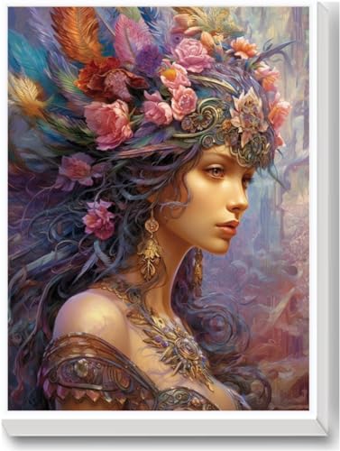 HIQEEYOUNG Malen nach Zahlen Erwachsene Mädchen,DIY Ölgemälde Leinwand Set Kunsthandwerk Geschenk für Home Wall Deco ohne Rahmen 40 x 50 cm-Blumenkönigin HIQEEYOUNG Malen nach Zahlen Erwachsene Mädchen,DIY Ölgemälde Leinwand Set Kunsthandwerk Geschenk für Home Wall Deco ohne Rahmen 40 x 50 cm-Blumenkönigin von HIQEEYOUNG