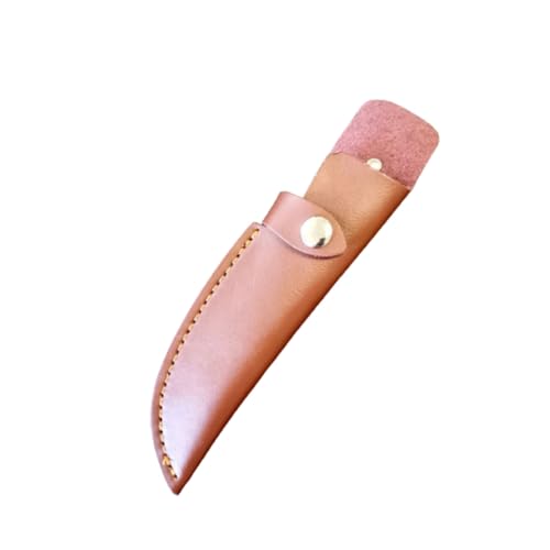 HIQIU Leather Fixed Blade Messerscheide Leder Scheiden für Jagdmesser Messerholster Universal Messer Taschen Knife Sheath (Größe: S) von HIQIU