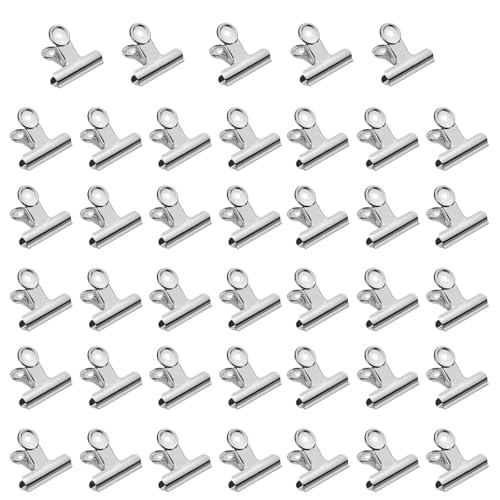 40 Stück Kleine Bulldogge Büroklammern, 22mm Multi-function Binder Clip for Klammern,Mini Metall klammern Briefklemmer für Tags Taschen, Fotos,Zeichnungen, Kunsthandwerk, Büro, Küche (Silber, 22mm) 40 Stück Kleine Bulldogge Büroklammern, 22mm Multi-function Binder Clip for Klammern,Mini Metall klammern Briefklemmer für Tags Taschen, Fotos,Zeichnungen, Kunsthandwerk, Büro, Küche (Silber, 22mm) von HIQU and HIST