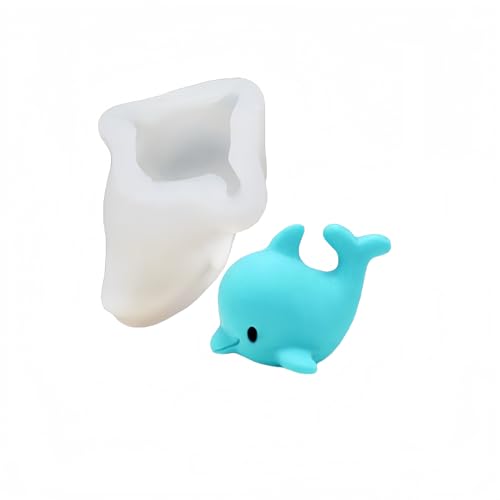 Kerzengießformen 2Er-Pack Delfin-Fondant-Form, Tier-Kuchen-Dekoration, Silikonform – Transparent Kerzengießformen 2Er-Pack Delfin-Fondant-Form, Tier-Kuchen-Dekoration, Silikonform – Transparent von HIRAIDAI