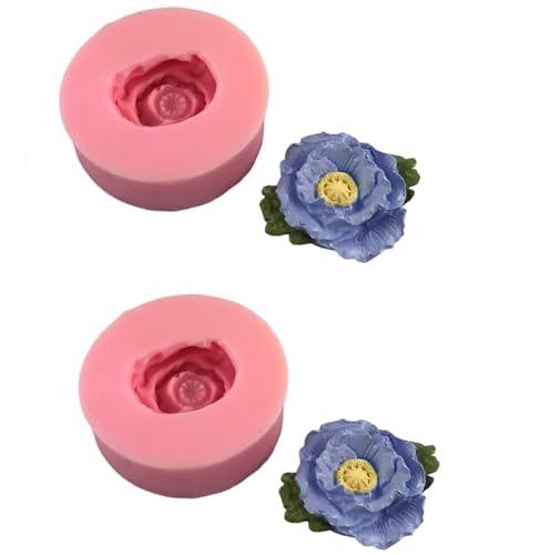 Kuchen Fondant Mold 2 Stück Nelken-Silikonform, Blumen-Aromatherapie-Form von HIRAIDAI