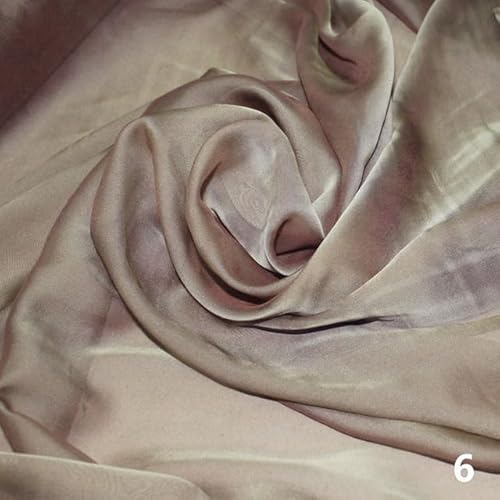 HIROYI 3/5/10 m weicher Chiffon-Voile-Stoff, transparent, zweifarbig, Polyester-Drapiermaterial für Braut und Kleid von HIROYI