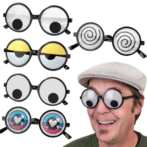 HIULLEN 5PCS Lustige Brillen mit Wackelaugen,Schüttelt Augen Party Brille,Kulleraugen Brille,für Kinder,Erwachsene,Foto Requisiten,Partys,Karneval,Dekoration Fotoshootings,Cosplay,Halloween Party HIULLEN 5PCS Lustige Brillen mit Wackelaugen,Schüttelt Augen Party Brille,Kulleraugen Brille,für Kinder,Erwachsene,Foto Requisiten,Partys,Karneval,Dekoration Fotoshootings,Cosplay,Halloween Party von HIULLEN