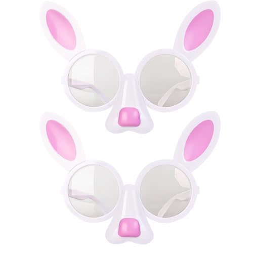 HIXNUG 2 Stück Osterhasen Neuheit Brille Hasenohren Brillenrahmen Ostern Brillenrahmen für Ostern Tier Cosplay Geburtstag Mottoparty HIXNUG 2 Stück Osterhasen Neuheit Brille Hasenohren Brillenrahmen Ostern Brillenrahmen für Ostern Tier Cosplay Geburtstag Mottoparty von HIXNUG