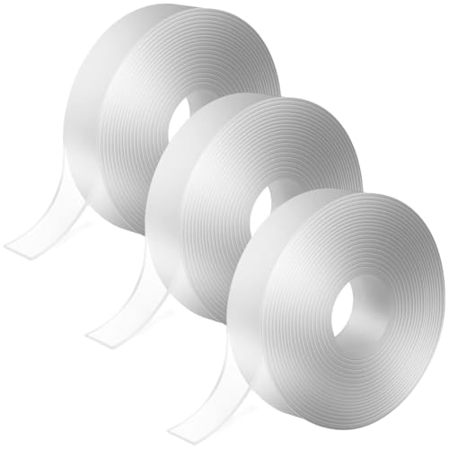 Nano Doppelseitiges Klebeband Transparent Super klebrig und dick(2mm dick) 3 Rollen 9m Extrem haltbares, waschbares, spurloses doppelseitiges Klebeband, Geeignet für Teppiche, Bilderrahmen-Mehrzweck Nano Doppelseitiges Klebeband Transparent Super klebrig und dick(2mm dick) 3 Rollen 9m Extrem haltbares, waschbares, spurloses doppelseitiges Klebeband, Geeignet für Teppiche, Bilderrahmen-Mehrzweck von HIZOVSEM