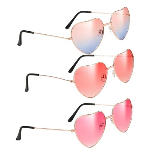 3 Paar Sonnenbrille Herz,Lustige Brillen,Party Brillen,Retro,Brille,Lustige Partybrillen,Hippie Herzförmige,Accessoires,Jahrgang,für Fasching,Halloween,Foto Requisiten Geburtstagsfeier,Hochzeit 3 Paar Sonnenbrille Herz,Lustige Brillen,Party Brillen,Retro,Brille,Lustige Partybrillen,Hippie Herzförmige,Accessoires,Jahrgang,für Fasching,Halloween,Foto Requisiten Geburtstagsfeier,Hochzeit von HJDJBD