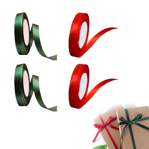 4 Stück 22 Meter Satinband,10mm Breit Geschenkband,Schleifenband,Rotes,Grün,Dekoband Rote Bänder Schleife Geschenk Geburtstag Hochzeit Stoff,Rotenes Geschenkbänder für Taufe deko Geschenkverpackung 4 Stück 22 Meter Satinband,10mm Breit Geschenkband,Schleifenband,Rotes,Grün,Dekoband Rote Bänder Schleife Geschenk Geburtstag Hochzeit Stoff,Rotenes Geschenkbänder für Taufe deko Geschenkverpackung von HJDJBD