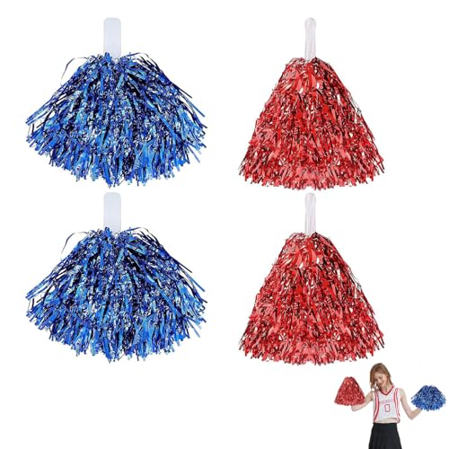 4 Stück Pompoms Cheerleading,Cheerleader Pompons,Pompons Cheerleader,Pom Poms Cheerleading,Pom Pom,Bright Metallic Cheers Ball,Metallfolie Poms für Sports Wettbewerb Karnevalspartys Verwendet 4 Stück Pompoms Cheerleading,Cheerleader Pompons,Pompons Cheerleader,Pom Poms Cheerleading,Pom Pom,Bright Metallic Cheers Ball,Metallfolie Poms für Sports Wettbewerb Karnevalspartys Verwendet von HJDJBD