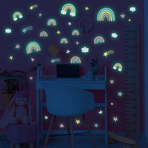 Regenbogen Wandtattoo Kinderzimmer,Leuchtend Wandsticker,Leuchtsticker Wandaufkleber,Wandaufkleber,Aufkleber,Leuchtsticker,Leuchtsterne Selbstklebend,Leuchtende Walldecorate,Leuchtaufkleber Regenbogen Wandtattoo Kinderzimmer,Leuchtend Wandsticker,Leuchtsticker Wandaufkleber,Wandaufkleber,Aufkleber,Leuchtsticker,Leuchtsterne Selbstklebend,Leuchtende Walldecorate,Leuchtaufkleber von HJDJBD