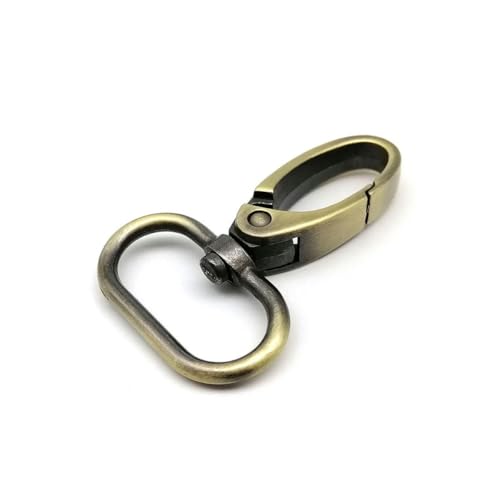 2 Stück drehbarer Karabinerhaken für Ledertaschen, Handtaschen, Schultergurte, Gürtelschnalle, Clip, Karabinerverschluss, Schlüsselanhänger, Hundehalsband, Innenbreite 38 mm, Messing gebürstet 2 Stück drehbarer Karabinerhaken für Ledertaschen, Handtaschen, Schultergurte, Gürtelschnalle, Clip, Karabinerverschluss, Schlüsselanhänger, Hundehalsband, Innenbreite 38 mm, Messing gebürstet von HJGUI