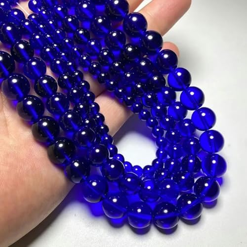 Perlen, Rot, Bernstein, Gelb, Grün, Glaskristall, lose Perlen zur Schmuckherstellung, DIY-Armband, Marineblau, 12 mm, ca. 29 Stück Perlen, Rot, Bernstein, Gelb, Grün, Glaskristall, lose Perlen zur Schmuckherstellung, DIY-Armband, Marineblau, 12 mm, ca. 29 Stück von HJGUI