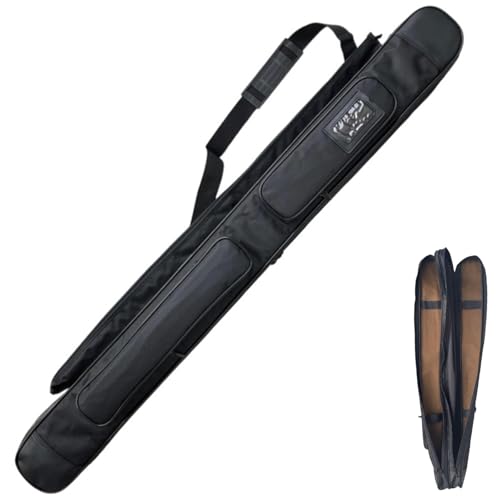 Schwarze doppellagige Schwerttaschen,dickem Oxford-Stoff wasserdichte Schwerttasche,Dreifach-Schwerttasche mit Rutentasche,Platz für zwei Schwerter,Multifunktions-Schwertset(105cm,110cm,113cm,120cm) von HJHUUA