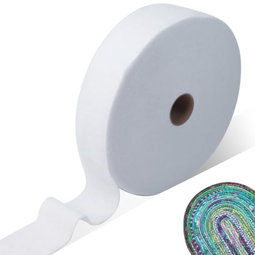 HJJMN 5.7cm x 33m Polsterwatte Volumenvlies, Weiche Leicht Vlieswatte, Nähen Quilt Baumwollwatte, Polyester Patchwork Vlies, Mikrofaser Wattevlies, Basteln Steppwatte für Jelly Roll Teppiche HJJMN 5.7cm x 33m Polsterwatte Volumenvlies, Weiche Leicht Vlieswatte, Nähen Quilt Baumwollwatte, Polyester Patchwork Vlies, Mikrofaser Wattevlies, Basteln Steppwatte für Jelly Roll Teppiche von HJJMN