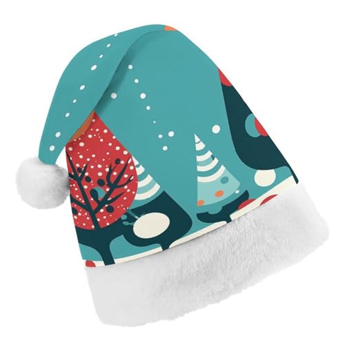 Weihnachtsmütze für Männer und Frauen, Plüsch-Weihnachtsmütze, animierter Weihnachtsbaum, Weihnachtsmannmützen für Party, Urlaub Weihnachtsmütze für Männer und Frauen, Plüsch-Weihnachtsmütze, animierter Weihnachtsbaum, Weihnachtsmannmützen für Party, Urlaub von HJKBCV
