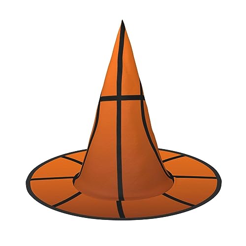 HJKTVDRQ Basketball-Druck, Halloween-Hüte, Hexenhüte, Zaubererhüte für Halloween, Feste, Karneval, Cosplay HJKTVDRQ Basketball-Druck, Halloween-Hüte, Hexenhüte, Zaubererhüte für Halloween, Feste, Karneval, Cosplay von HJKTVDRQ