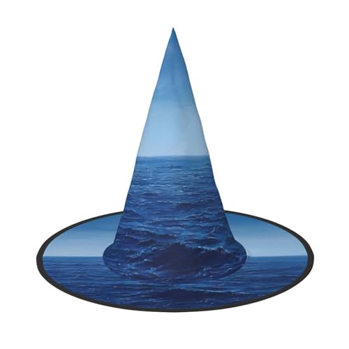 HJKTVDRQ Blauer Ozean-Meeraufdruck, Halloween-Hexenhüte, Zaubererhüte für Halloween, Feste, Karneval, Cosplay HJKTVDRQ Blauer Ozean-Meeraufdruck, Halloween-Hexenhüte, Zaubererhüte für Halloween, Feste, Karneval, Cosplay von HJKTVDRQ